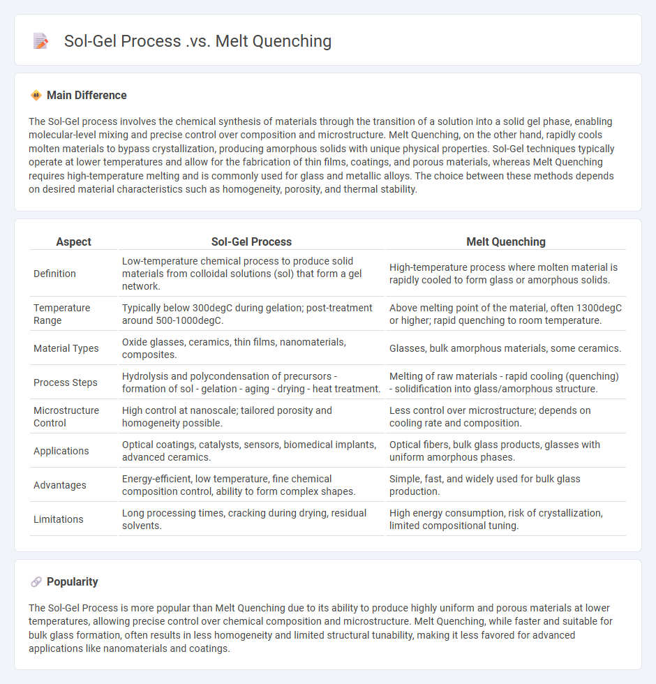 Sol-Gel Process vs Melt Quenching Engineering - Key Differences and Applications in Material Synthesis