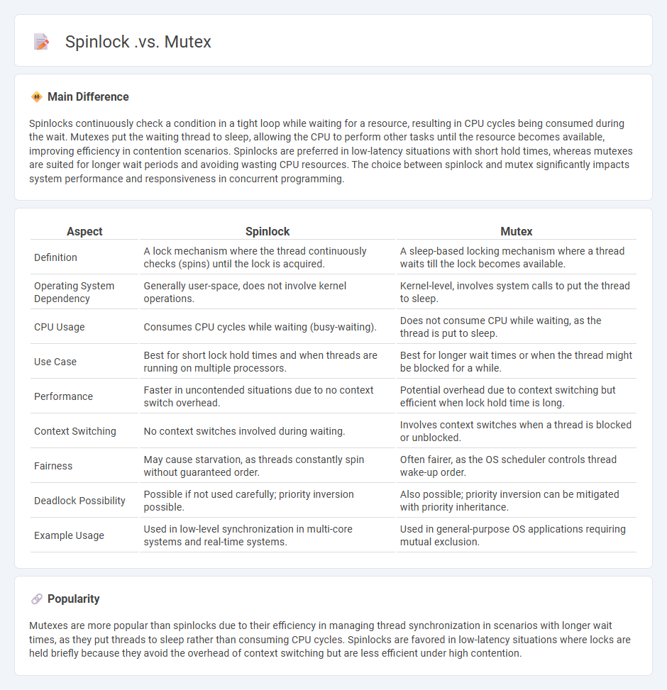 Spinlock vs Mutex in Computer Systems - Understanding the Key Differences and Use Cases