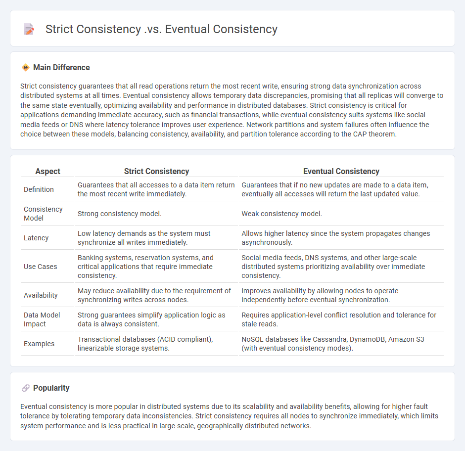 Strict Consistency vs Eventual Consistency in Distributed Computing - Key Differences and Practical Use Cases