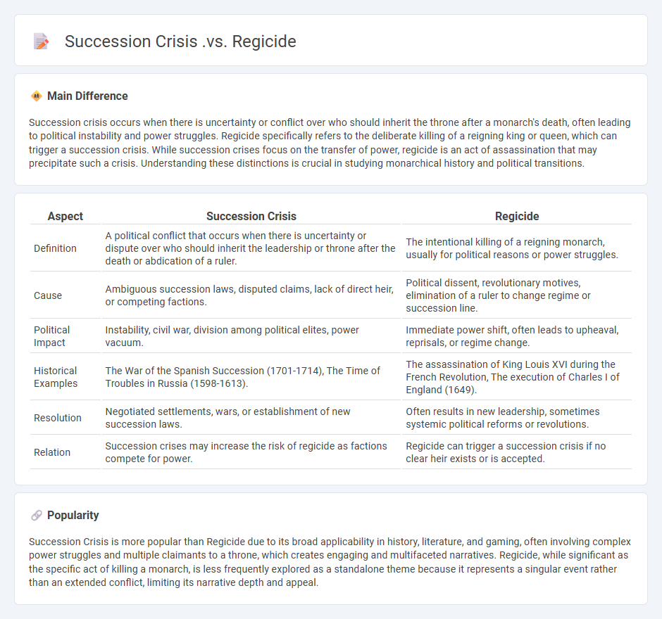 Succession Crisis vs Regicide Politics - Understanding Key Differences in Power Transitions