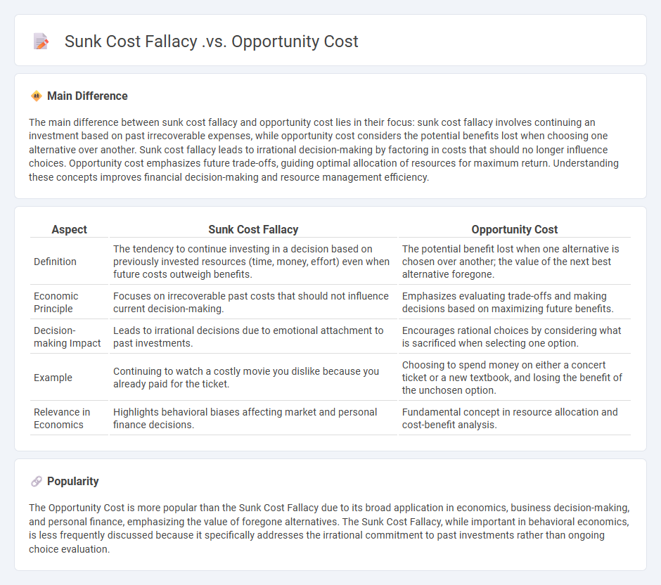Sunk Cost Fallacy vs Opportunity Cost in Economics - Understanding the Key Differences