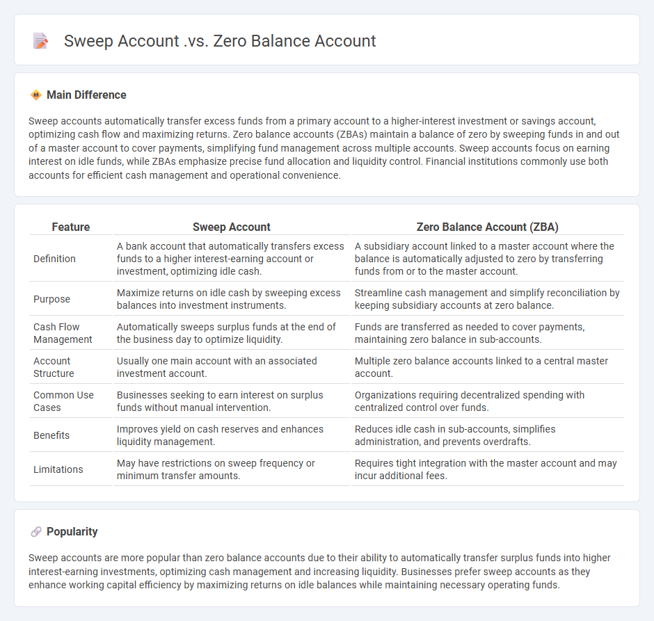 Sweep Account vs Zero Balance Account for Business - Key Differences and Practical Uses