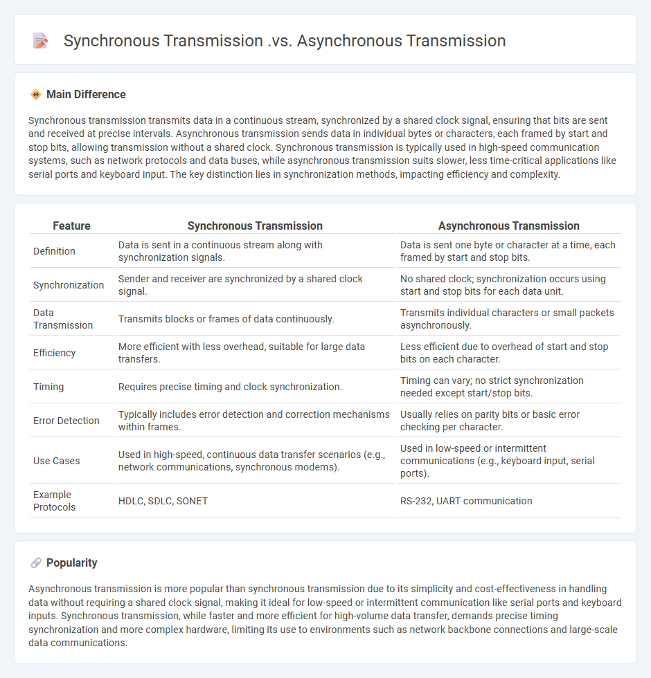 Synchronous Transmission vs Asynchronous Transmission in Computers - Key Differences and Use Cases