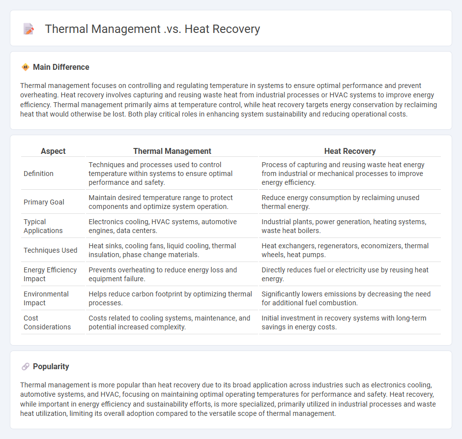 Thermal Management vs Heat Recovery Engineering - Understanding the Key Differences and Applications