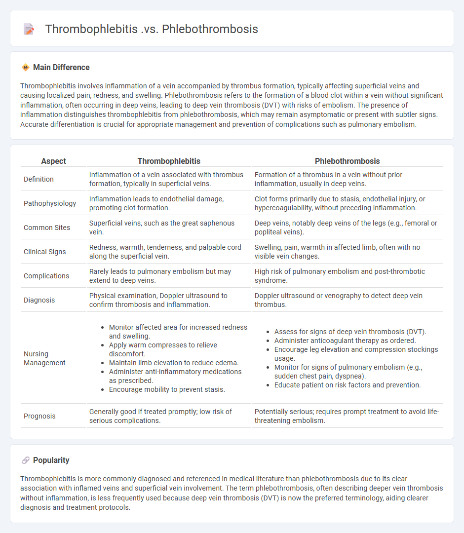 Thrombophlebitis vs Phlebothrombosis in Nursing Care - Key Differences and Clinical Implications