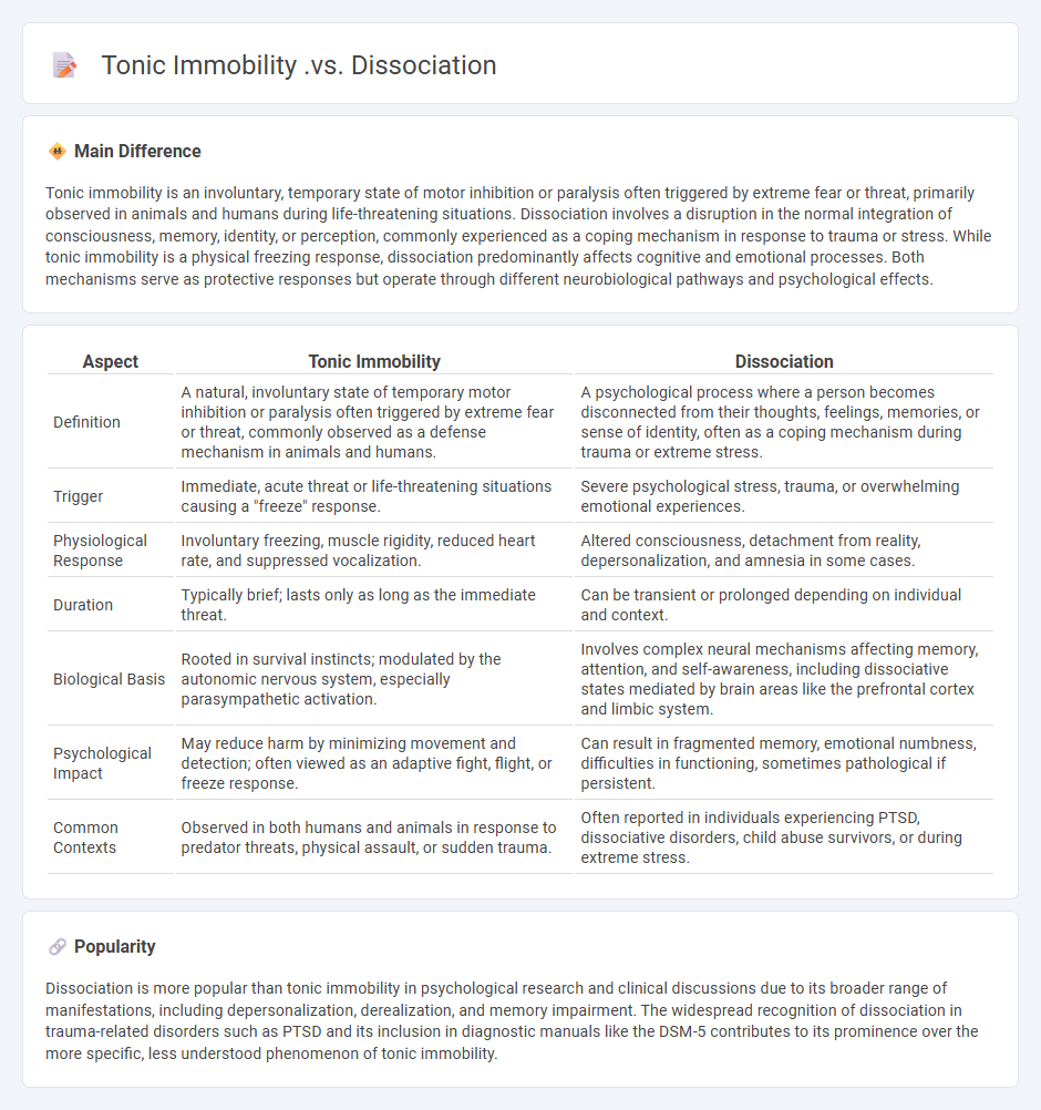 The Difference Between Tonic Immobility and Dissociation in Psychology - Understanding Their Unique Roles