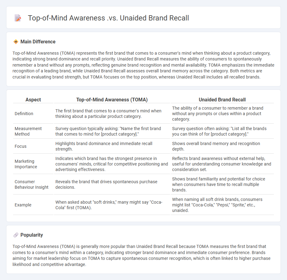 The Difference Between Top-of-Mind Awareness vs Unaided Brand Recall in Marketing - Why It Matters