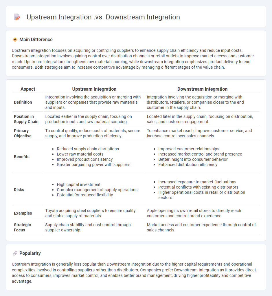 Upstream Integration vs Downstream Integration in Business - Key Differences and Strategic Considerations