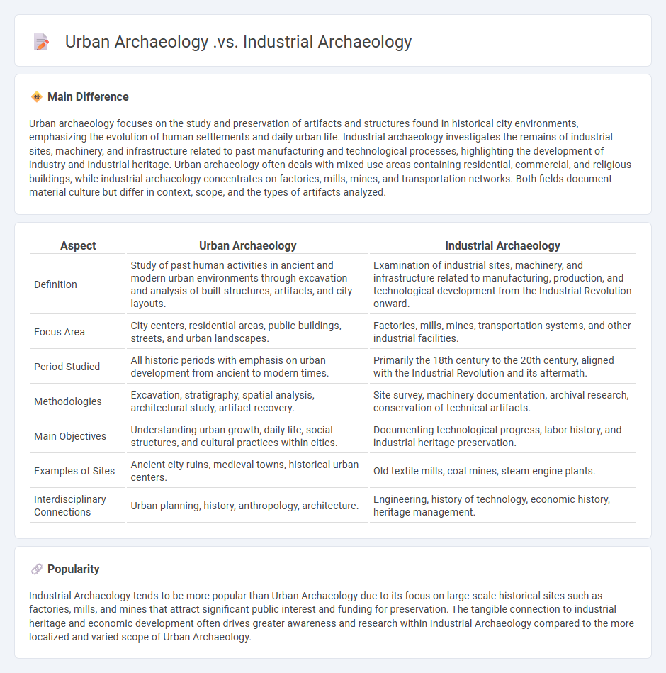 Urban Archaeology vs Industrial Archaeology - Understanding Their Key Differences and Focus