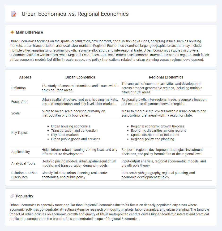 Urban Economics vs Regional Economics - Key Differences and Practical Implications