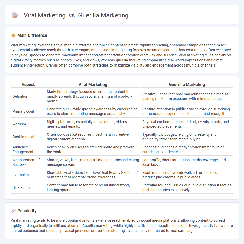 Viral Marketing vs Guerrilla Marketing - Key Differences and Choosing the Right Strategy for Your Business