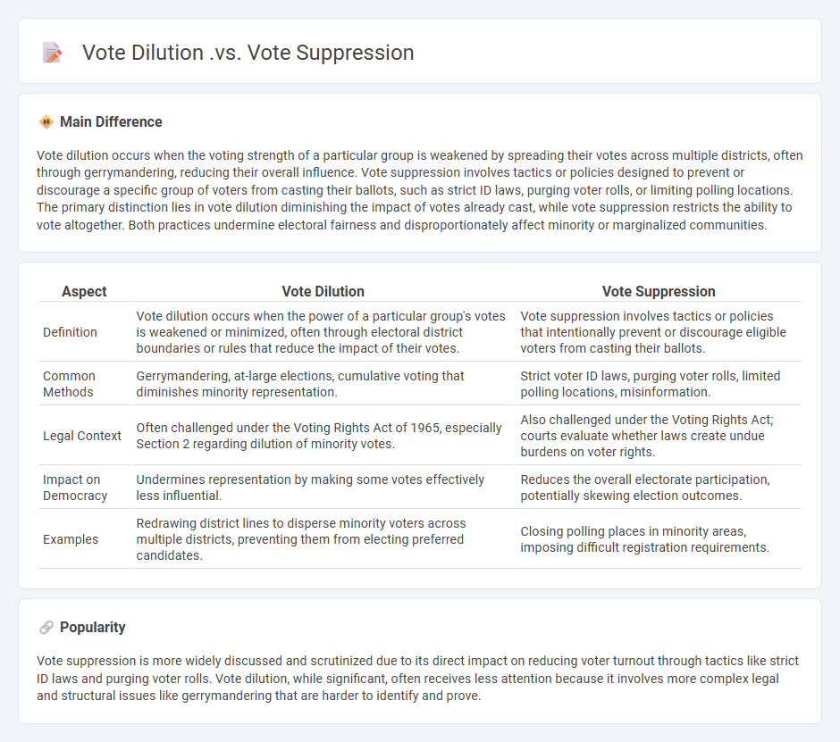 The Difference Between Vote Dilution vs Vote Suppression in Politics - Understanding Their Impact on Elections