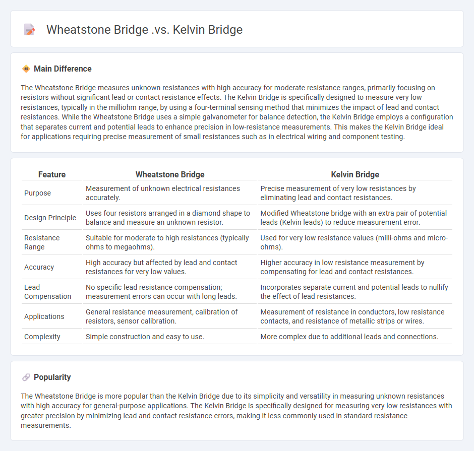 Wheatstone Bridge vs Kelvin Bridge in Electrical Engineering - Key Differences and Applications