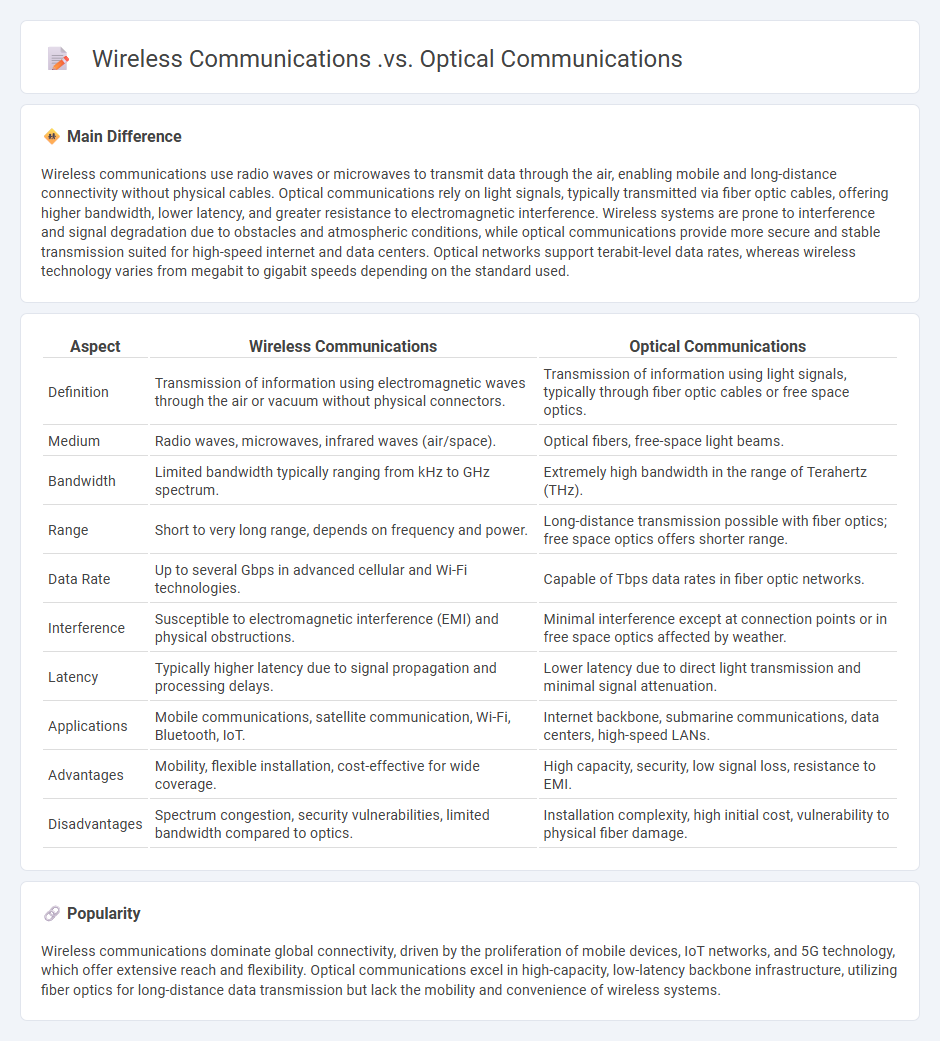 Wireless Communications vs Optical Communications Engineering - Key Differences and Applications