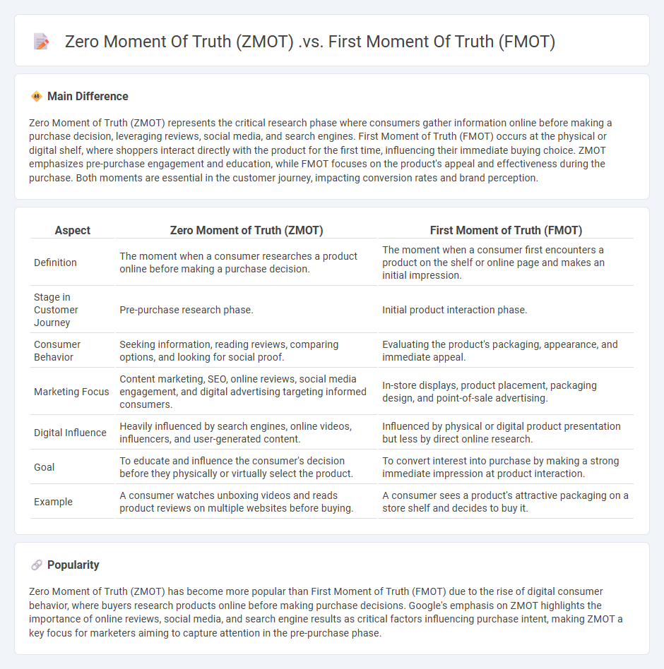 Zero Moment of Truth (ZMOT) vs First Moment of Truth (FMOT) in Marketing - Understanding the Key Differences and Their Impact